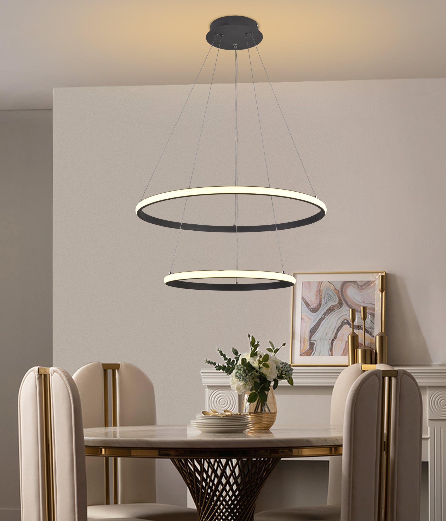 Люстра подвесная светодиодная Sirius LCD3011 BK Черный