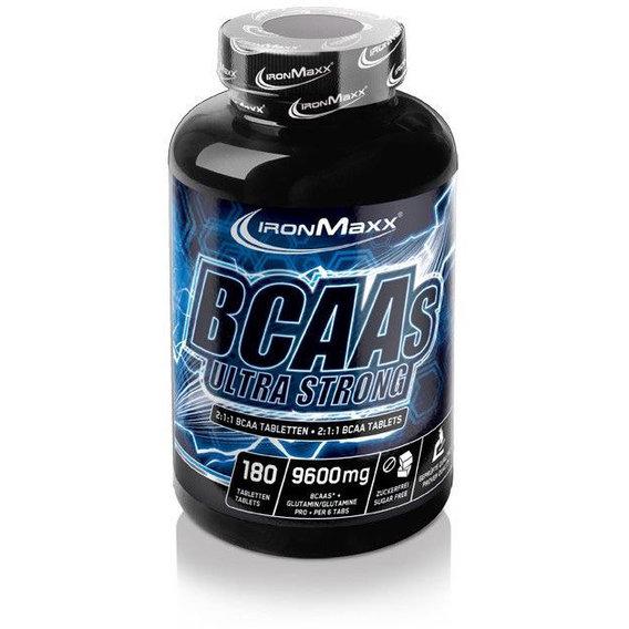 Амінокислота BCAA для спорту IronMaxx BCAAs Ultra Stronг 2:1:1 180 Tabs - фото 1