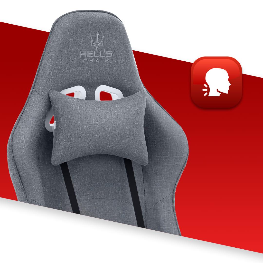 Кресло компьютерное Hell's Rainbow тканевое Gray (5904204981651) - фото 6