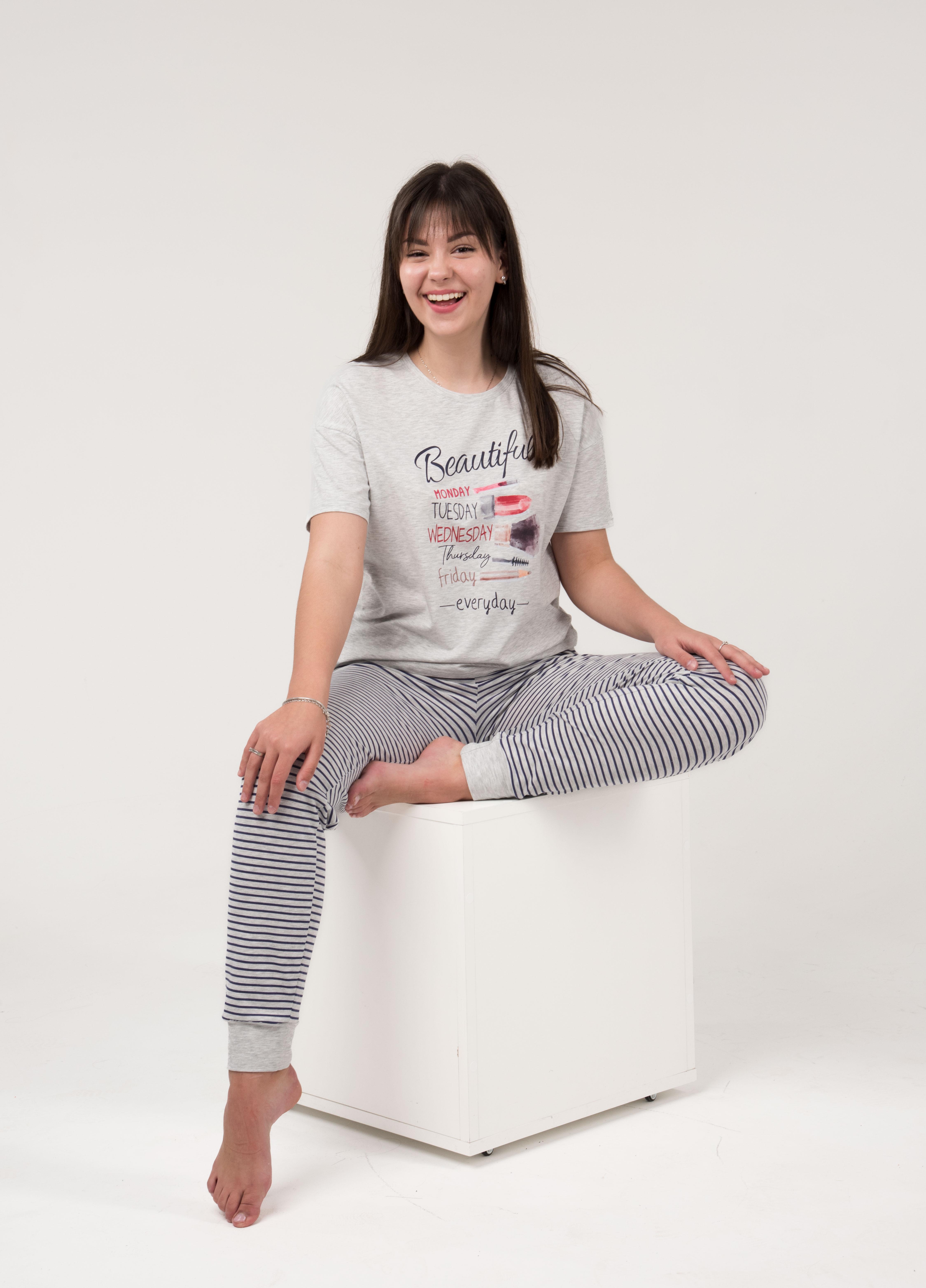 Піжама жіноча Наталюкс XL Меланж (4126331497051) - фото 4 Піжама жіноча Наталюкс XL Меланж (4126331497051) - фото 4