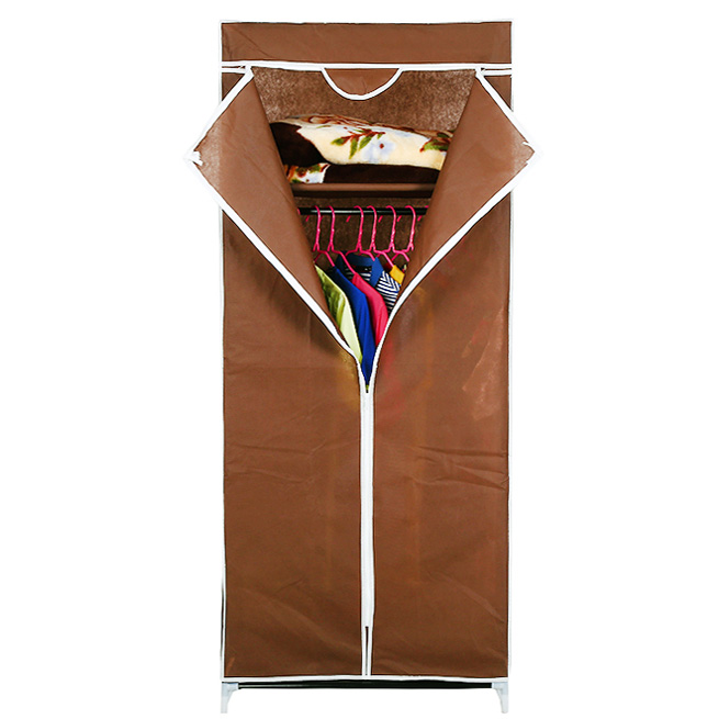 Шкаф органайзер тканевый складной HCX 8863 Коричневый - фото 4 Шкаф органайзер тканевый складной HCX 8863 Коричневый - фото 4