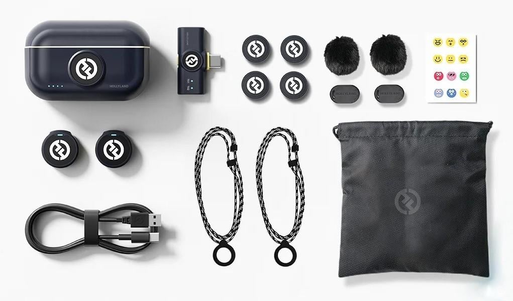 Петличный микрофон Hollyland Lark M2 Duo с USB Type-C Plug с профессиональным зарядным кейсом 2 шт. Black (52003) - фото 15