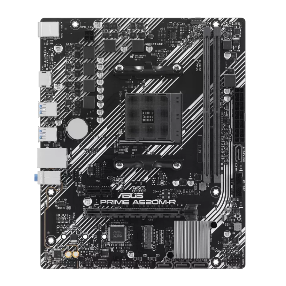 Материнська плата Asus PRIME A520M-R AM4 для AMD Ryzen DDR4 HDMI microATX (598555)