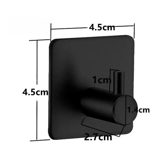 Крючок самоклеящийся из нержавеющей стали Черный - фото 2 Крючок самоклеящийся из нержавеющей стали Черный - фото 2