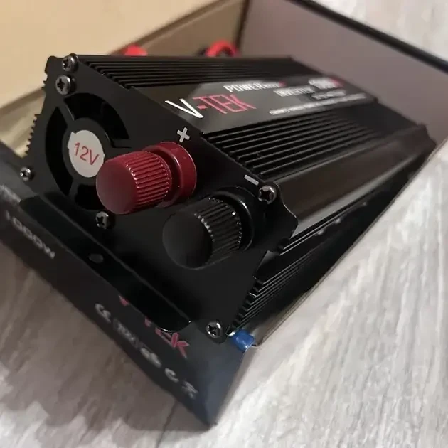 Перетворювач напруги автомобільний V-Tek Power Maxx-SSK1000W USB 12/220 В Чорний (14411) - фото 2