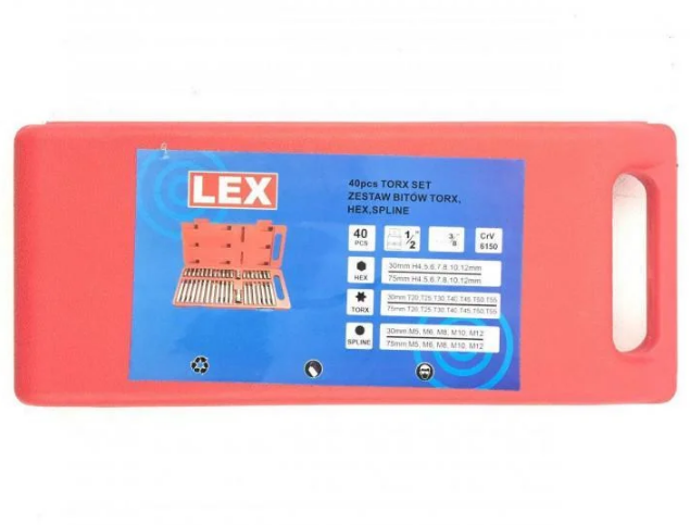 Набір біт LEX LX40T Imbus і Torx 40 шт.