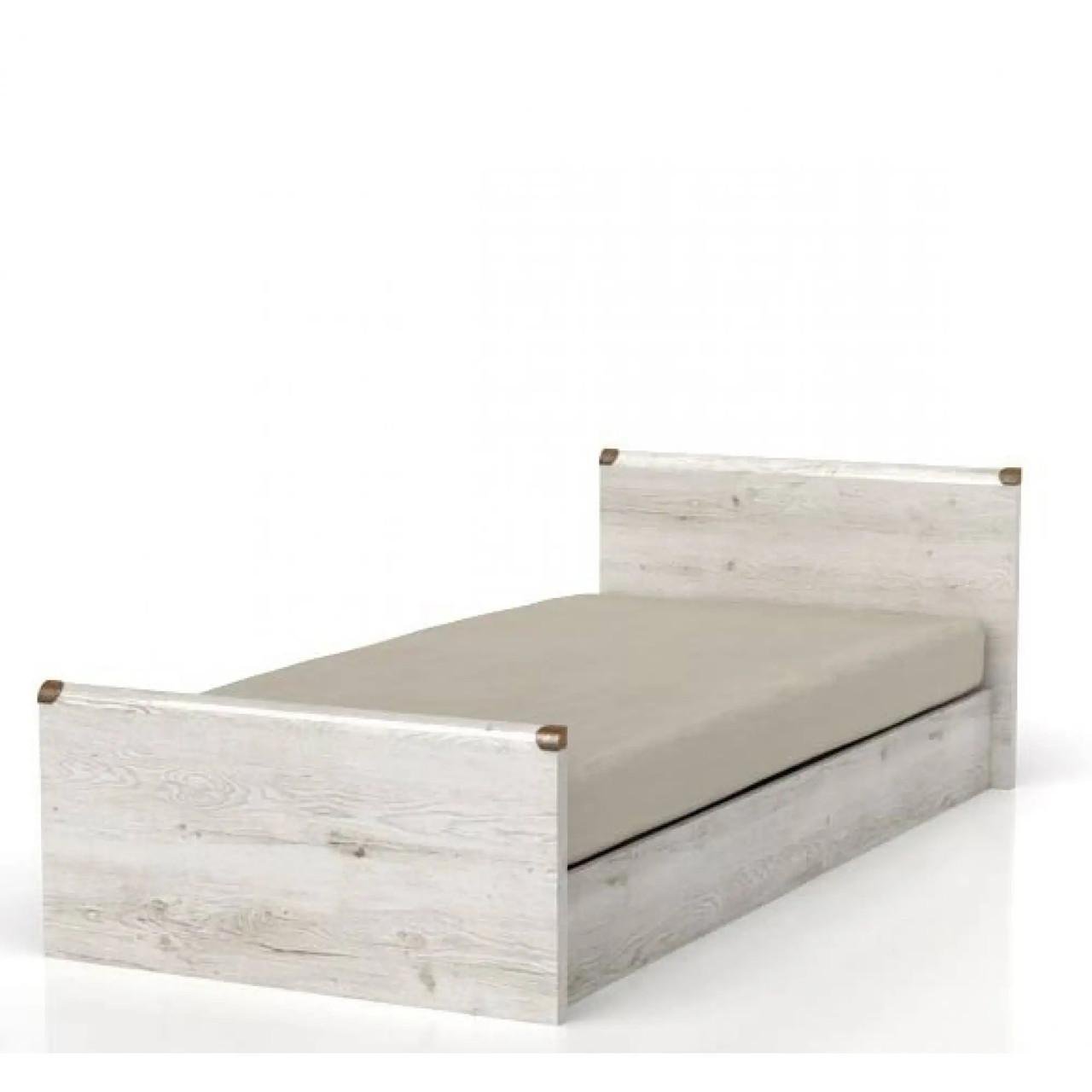 Ліжко односпальне ВМК БРВ Індіана JLOZ/90 без основи під матрац 90x200 см Сосна арізонська (BRW-1541)