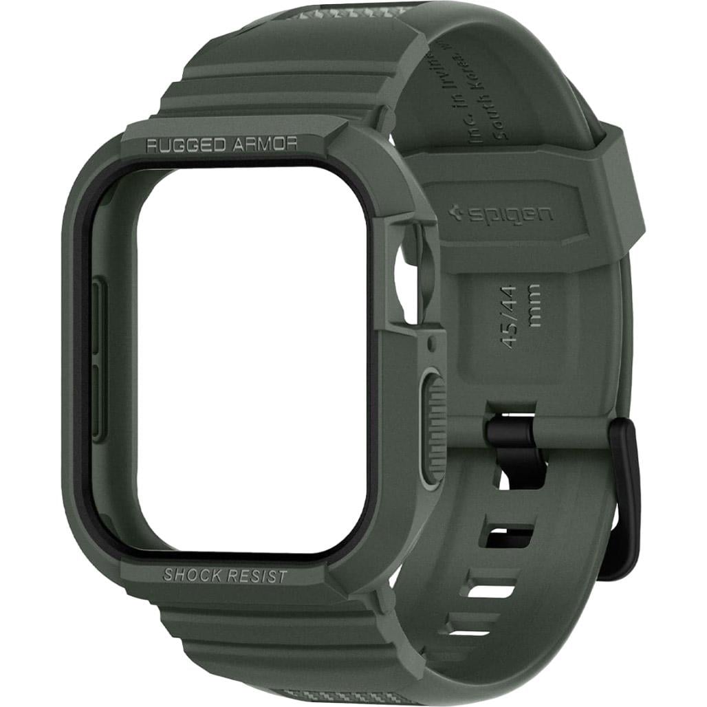 Ремешок для часов Spigen Rugged Armor Pro для Apple Watch 44/45 мм Military Green (062CS26016)