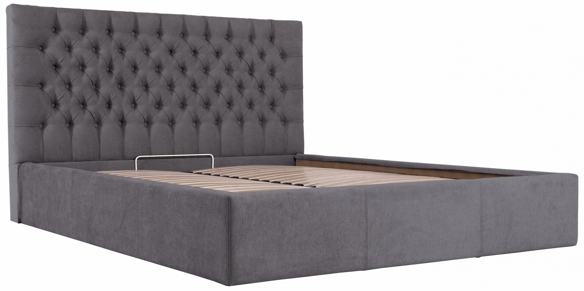 Кровать с подъемным механизмом двуспальная Cambridge Comfort Мисти Dark Grey 160х190 см Темно-серый