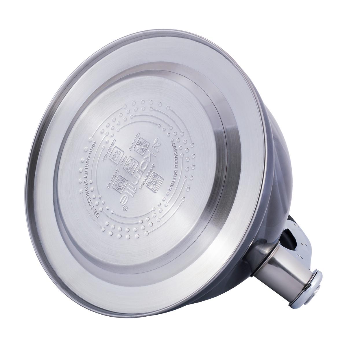 Чайник Kamille 3 л из нержавеющей стали Серый KM-0690NSR - фото 3 Чайник Kamille 3 л из нержавеющей стали Серый KM-0690NSR - фото 3