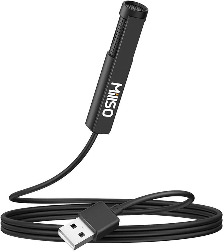 Мікрофон USB MillSO петличний для запису та підкастингу