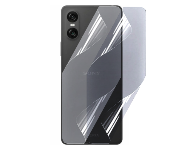 Противоударная гидрогелевая пленка Hydrogel Film для Sony Xperia 10 VI на заднюю панель, Transparent