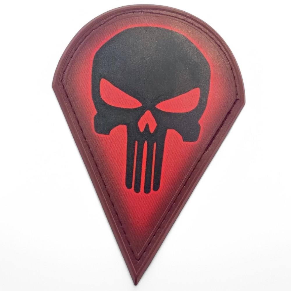 Шеврон Череп Каратель УПА Красно-черный (24678797)