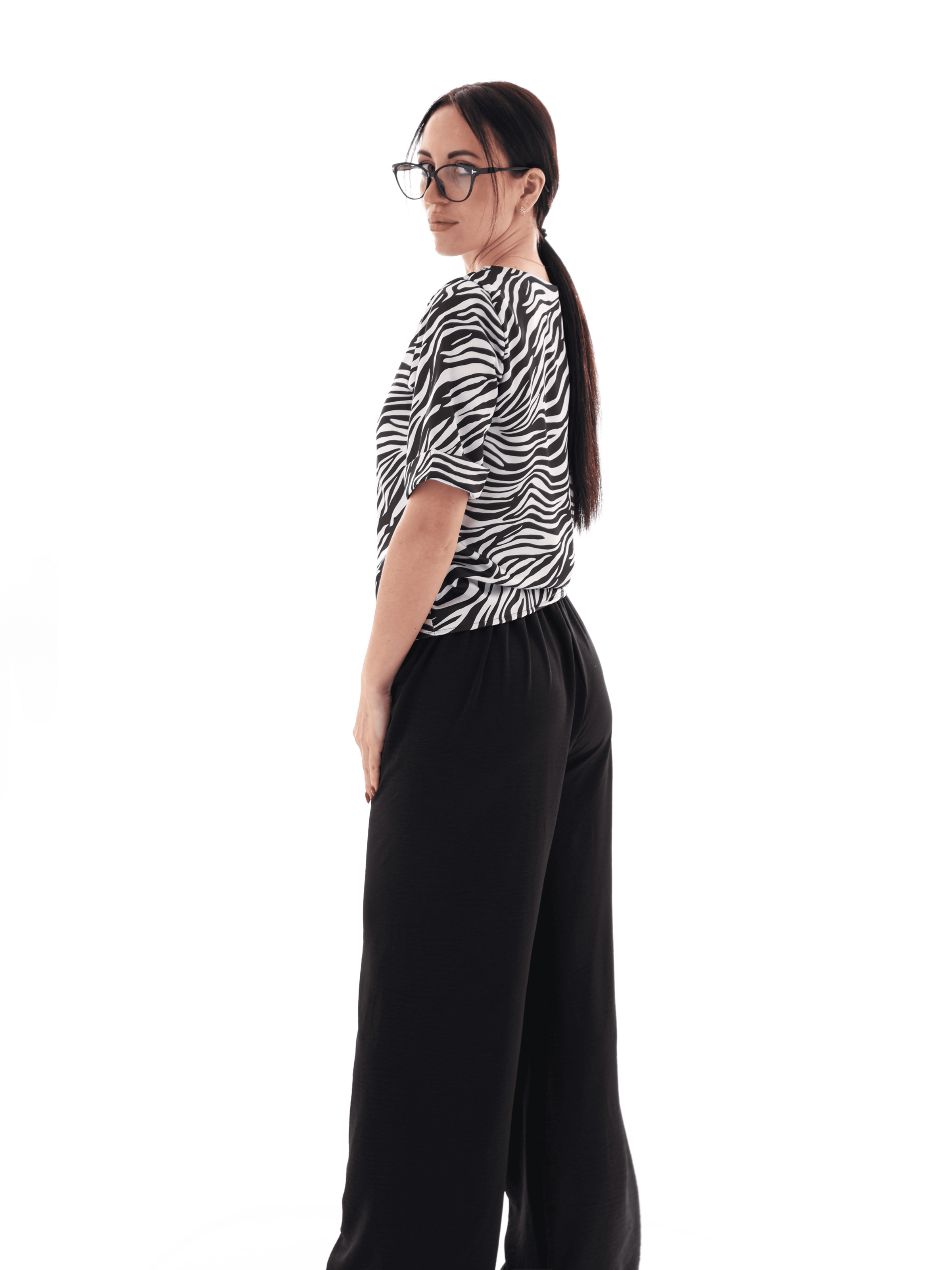 Блуза женская est. 1991 р. 42 Черно-белый (278186-42) - фото 3 Блуза женская est. 1991 р. 42 Черно-белый (278186-42) - фото 3