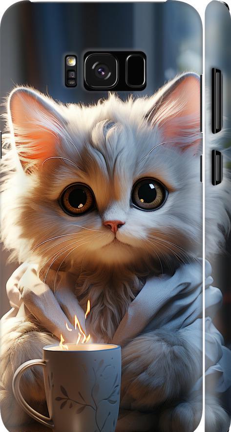 Чехол на Samsung Galaxy S8 White cat (5646m-829-42517)