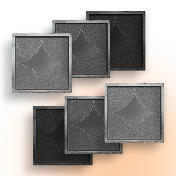 Форми для тротуарної плитки Верес-2007 Зірка 300х300 мм 6 шт. (1010106-3167) - фото 1 Форми для тротуарної плитки Верес-2007 Зірка 300х300 мм 6 шт. (1010106-3167) - фото 1