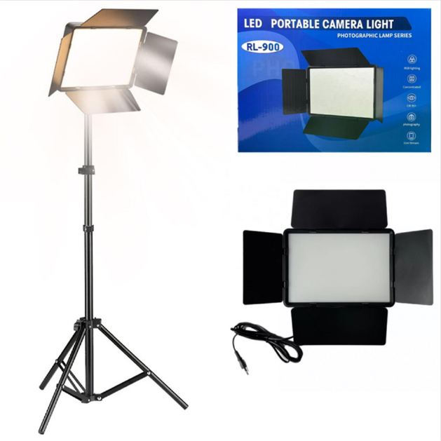 Світлодіодна лампа відеосвітла Camera light RL-900 85 Вт з пультом 3000-6500k та штатив 2,1 м - фото 2