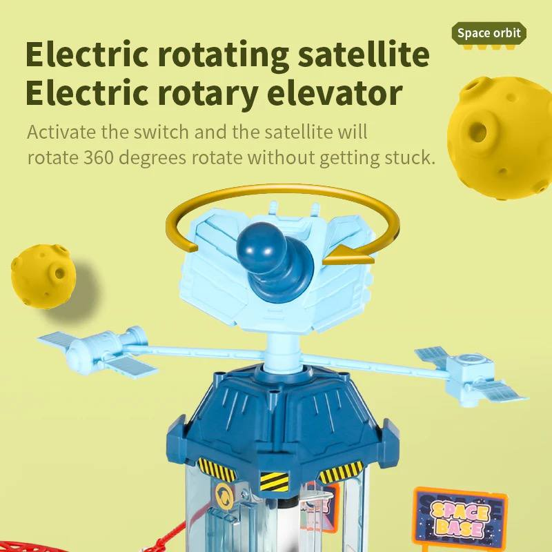 Дитячий музичний гараж для машинок Fun Game 5507 А Космічна станція з автоматичним підйомником та підсвічуванням (1928473622) - фото 5