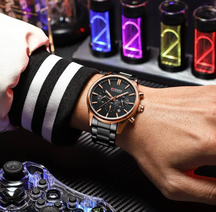 Наручные часы Curren 8446 Rose Gold/Black - фото 4 Наручные часы Curren 8446 Rose Gold/Black - фото 4