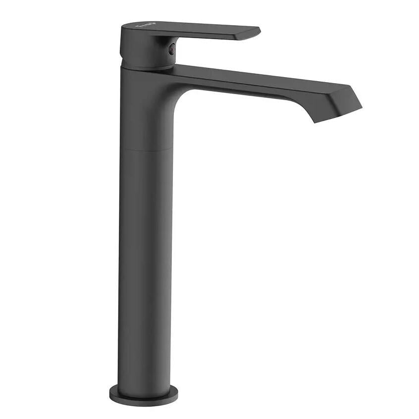 Змішувач для умивальника Frap F1071-26 високий одноважільний Чорний (173480) Змішувач для умивальника Frap F1071-26 високий одноважільний Чорний (173480)