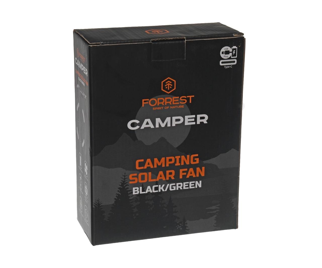 Вентилятор кемпінговий Forrest Camper Camping Solar Fan із сонячними панелями (2784970478) - фото 7