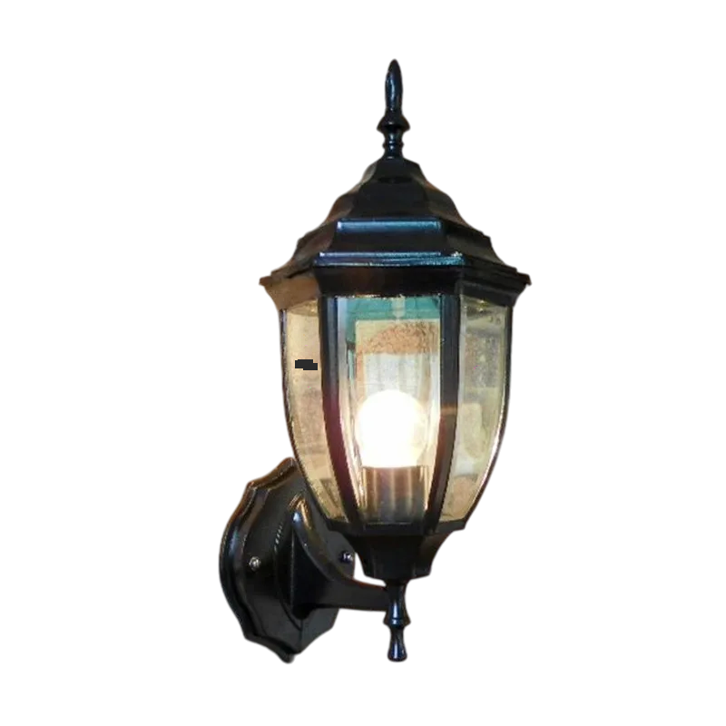 Ліхтар настінний вуличний Чорний (9027 W/S BK) - фото 1 Ліхтар настінний вуличний Чорний (9027 W/S BK) - фото 1