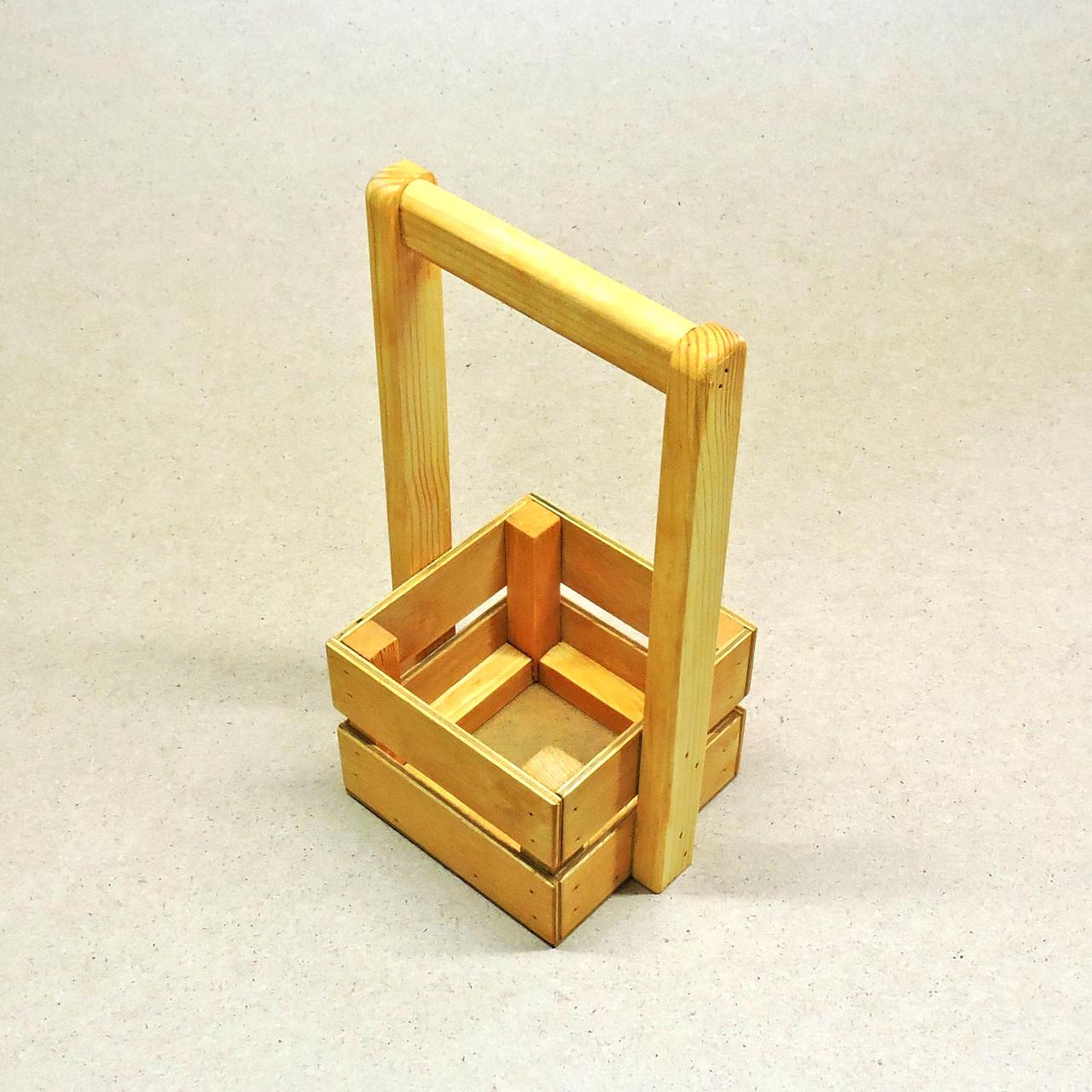 Корзинка подарочная из дерева Шервуд 12х12 см Карри (ПДК-0021103) - фото 2 Корзинка подарочная из дерева Шервуд 12х12 см Карри (ПДК-0021103) - фото 2