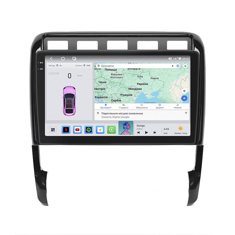 Автомагнитола штатная Lesko 4G/QLED/CarPlay/360°/GPS/Wi-Fi для Porsche Cayenne I 955 2002-2007 4/64Gb 9" (2315270266)