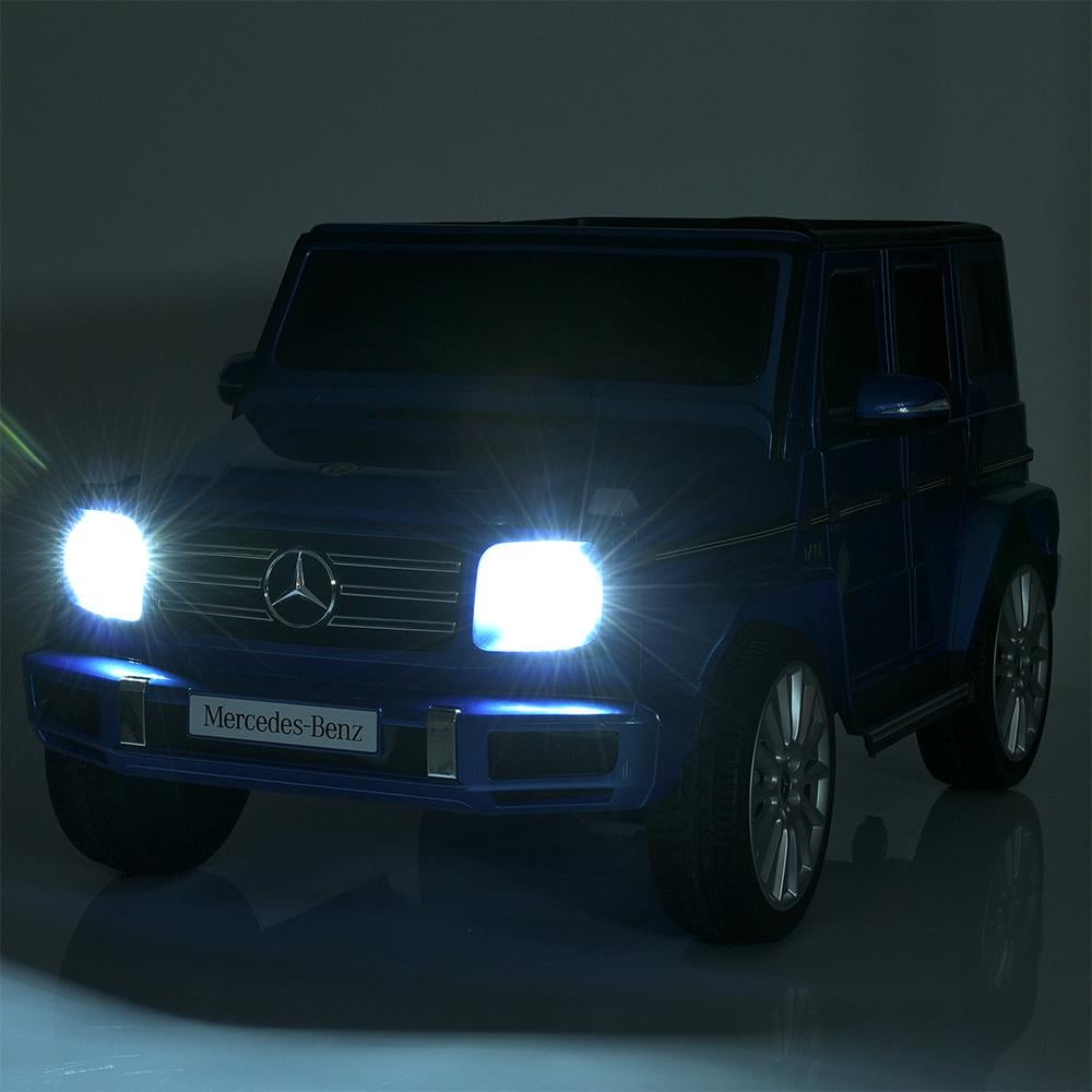 Электромобиль Джип детский Mercedes G-Class Гелентваген 4WD M 5028EBLRS Синий - фото 10