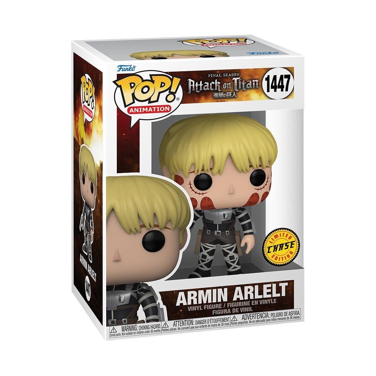 Детская игровая фигурка Funko Pop Chase Attack на Titan Armin Arlelt 10 см (AT AA C 1447) - фото 3