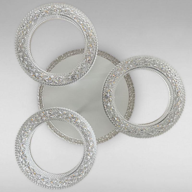 Потолочная люстра LED с подсветкой Light House SC-18197/3C 60W+16W 2.4G Ф430х93 Белый 