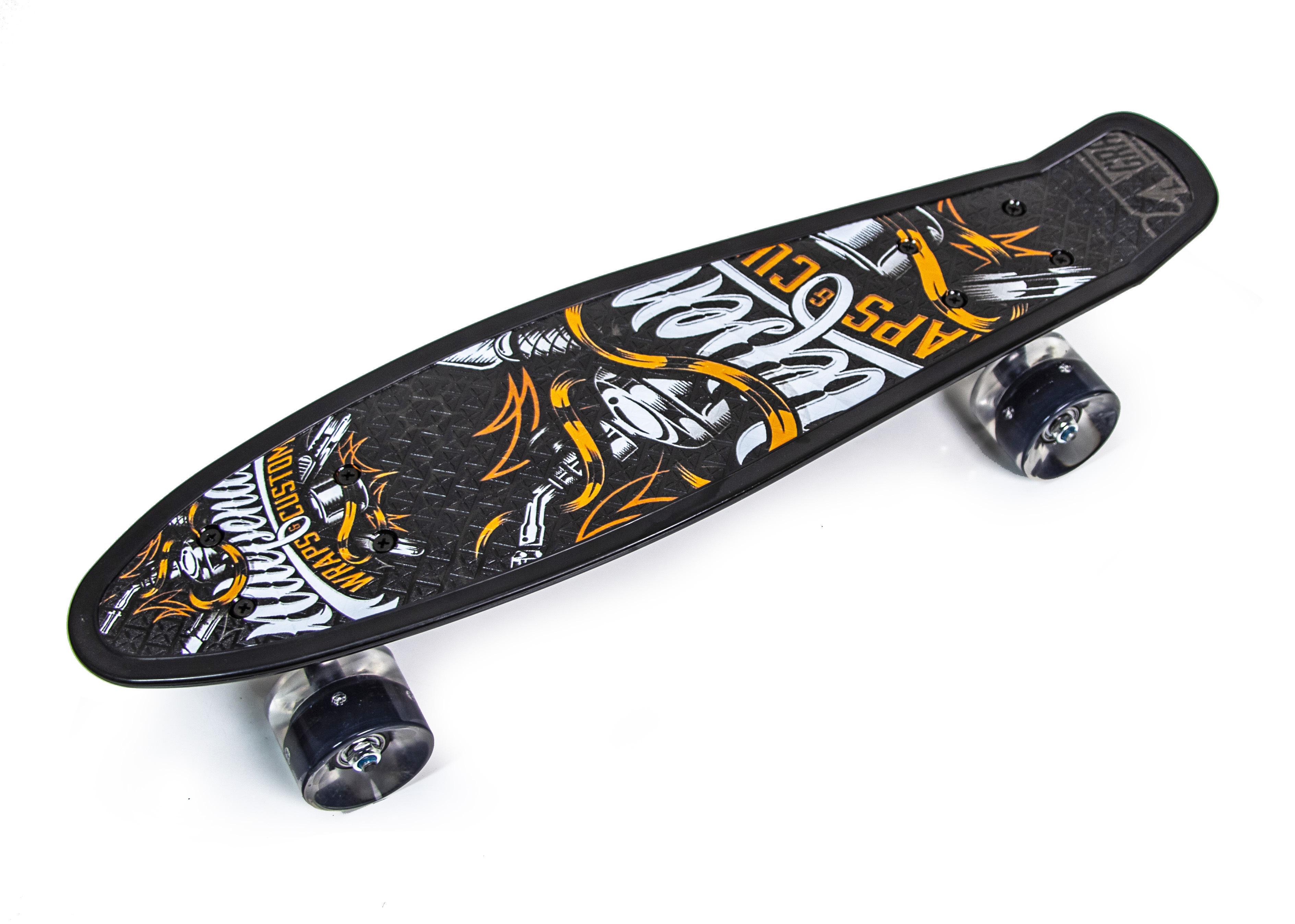 Пенниборд Wraps and Custom колеса с подсветкой (61858660)