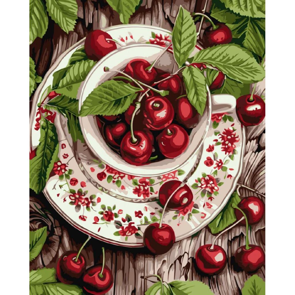 Набір для розпису по номерах Ideyka Свіжість вишні КНО5706 40x50 см (MTT-193442)