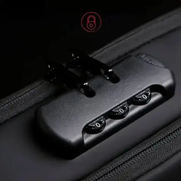 Сумка нагрудная с противоугонным замком с паролем Backpack (29823282) - фото 4