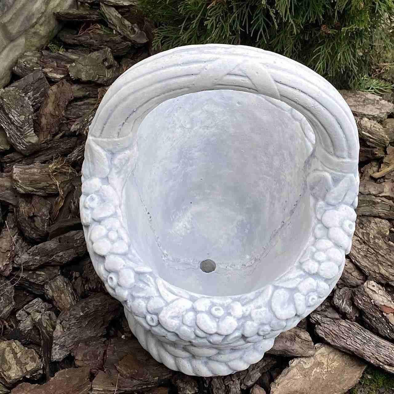 Садова фігура/статуетка Кошик із цементу ручна робота 33 см (644192)