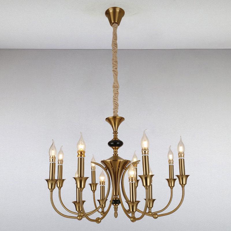 Люстра підвісна свічки Light House LS-13386-8+4 CU Бронзовий