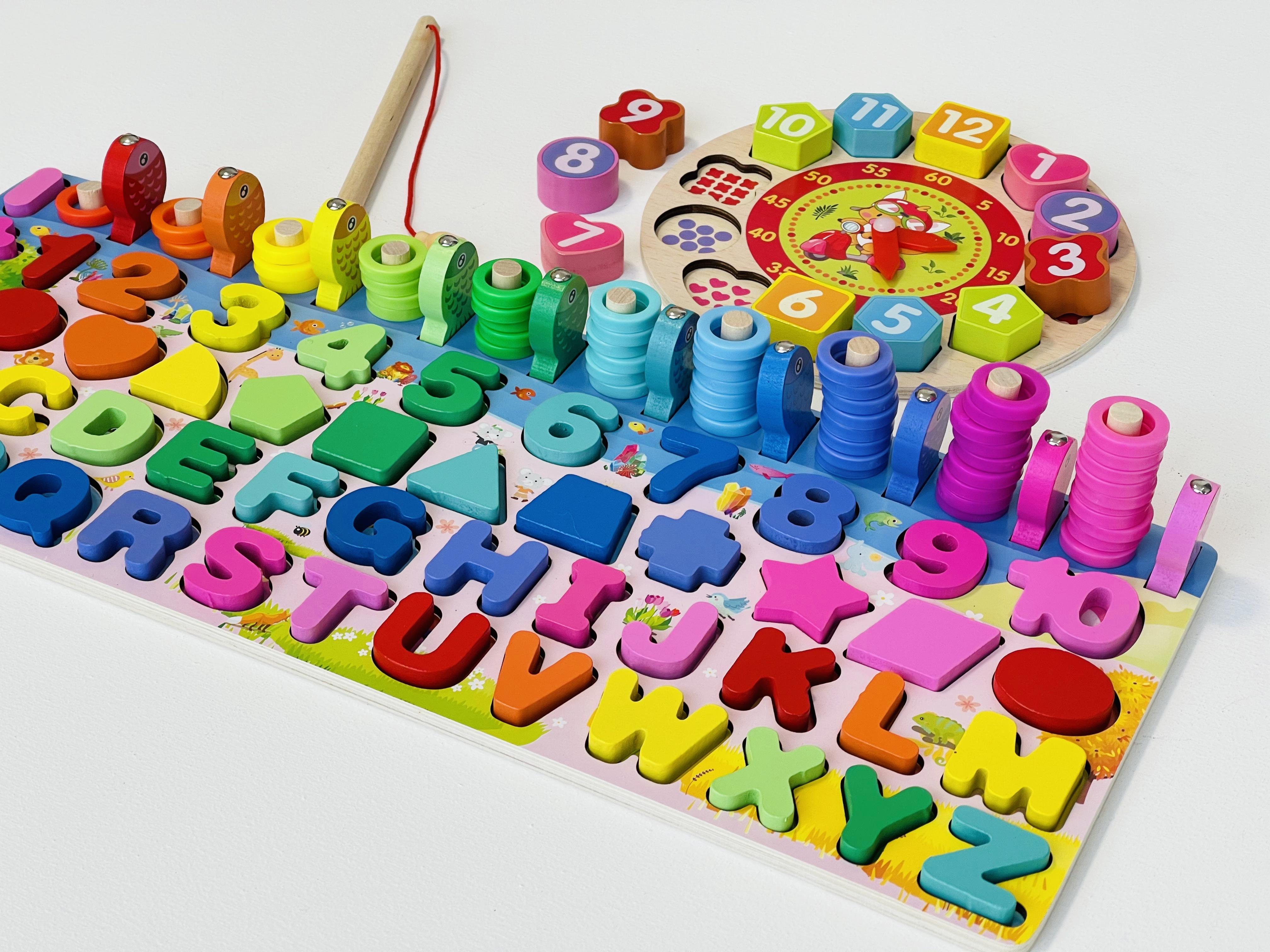 Детская деревянная игрушка геометрика рыбалка Oray часы монтесори развивающая - фото 3 Детская деревянная игрушка геометрика рыбалка Oray часы монтесори развивающая - фото 3