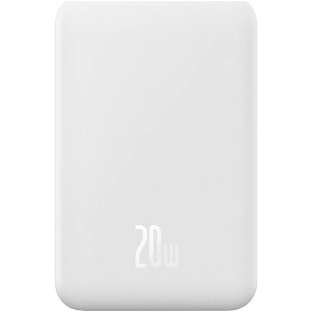 Внешний аккумулятор Baseus Magnetic Mini 20W 20000 mAh White (PPCX150002)