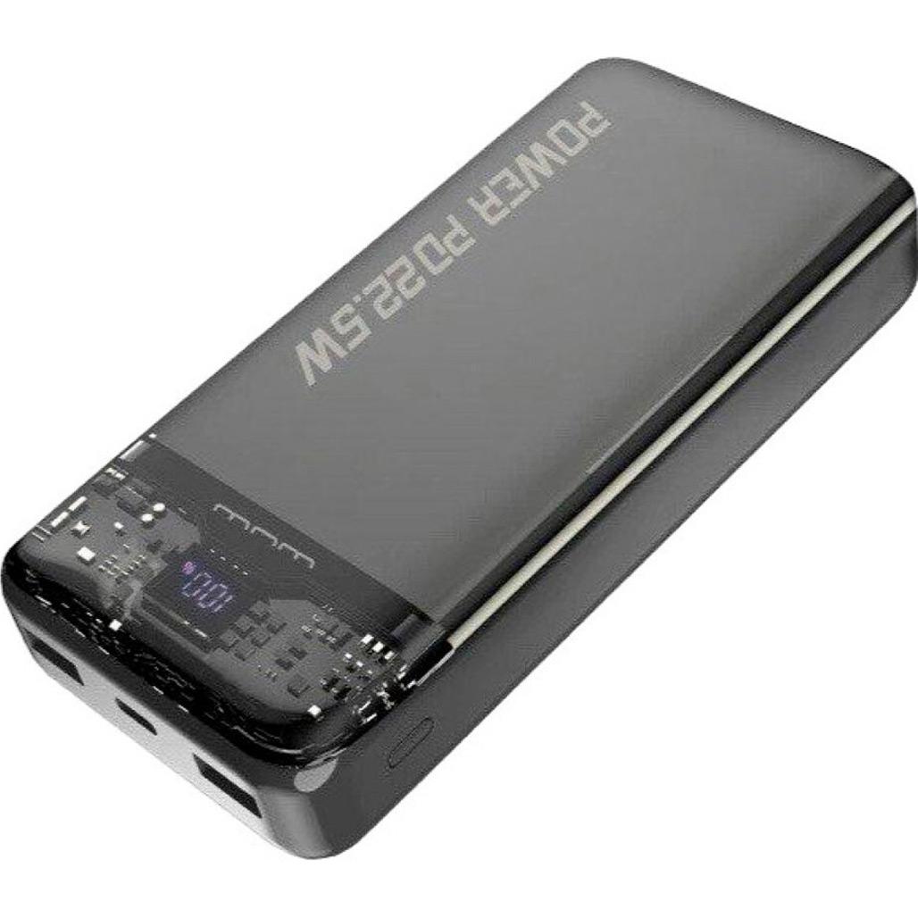 Зовнішній акумулятор WUW Y120 20000 mAh 22,5W Black