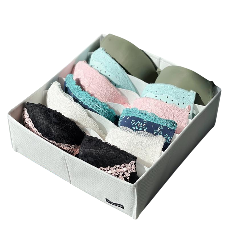 Органайзер для бюстів та майок на 6 комірок 30х30х10 см Білий (Wh-bst) - фото 1 Органайзер для бюстів та майок на 6 комірок 30х30х10 см Білий (Wh-bst) - фото 1