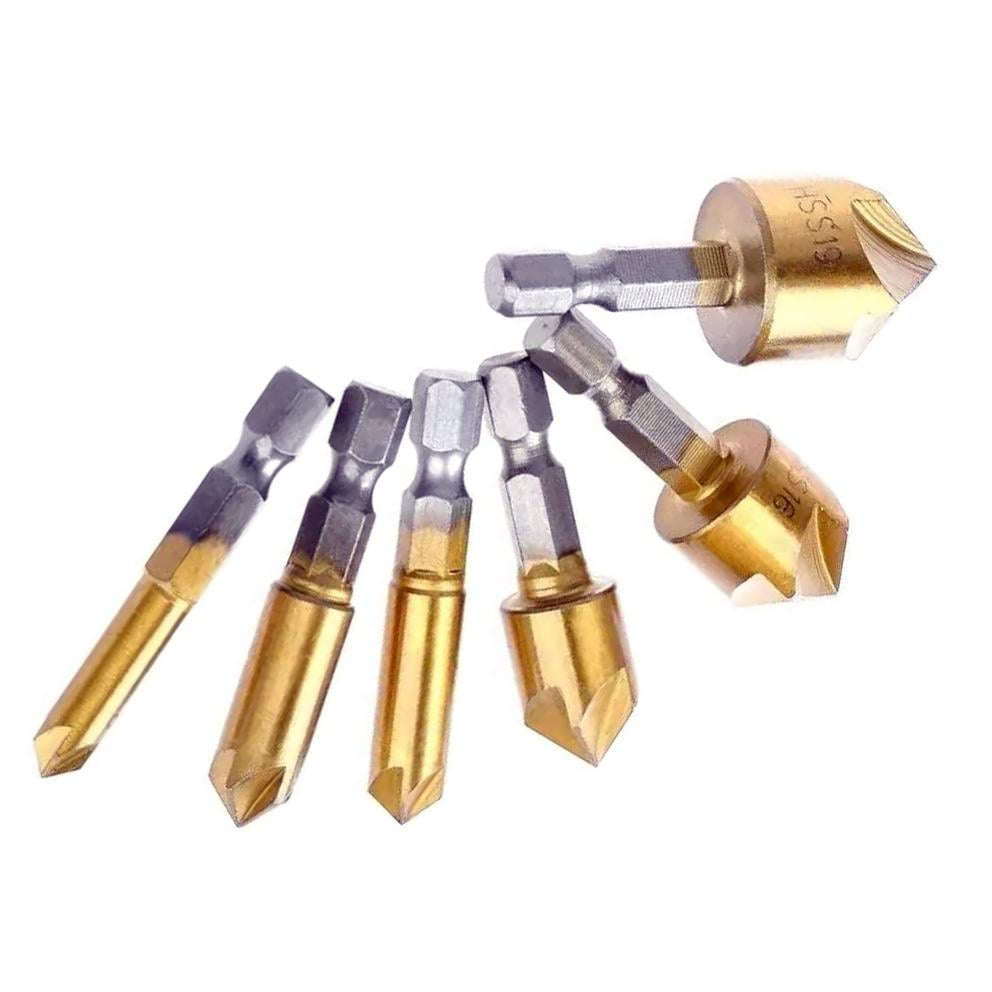 Набор зенкеров HSS-TIN 6 шт. (44985)