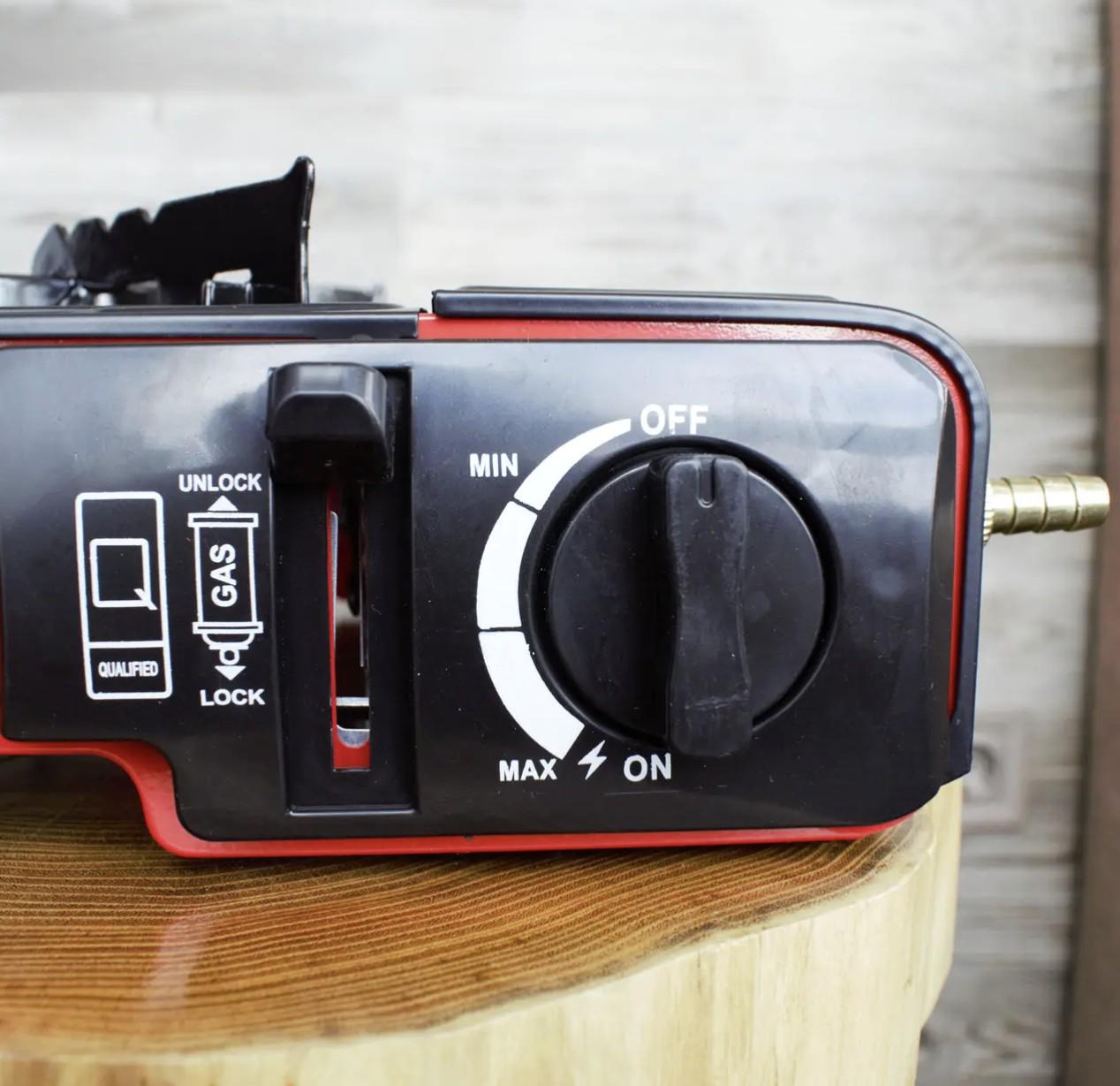 Плита газова Grand GP-220 з п'єзопідпалом з 4 газовими балонами Чорний ( Grand4) - фото 6 Плита газова Grand GP-220 з п'єзопідпалом з 4 газовими балонами Чорний ( Grand4) - фото 6