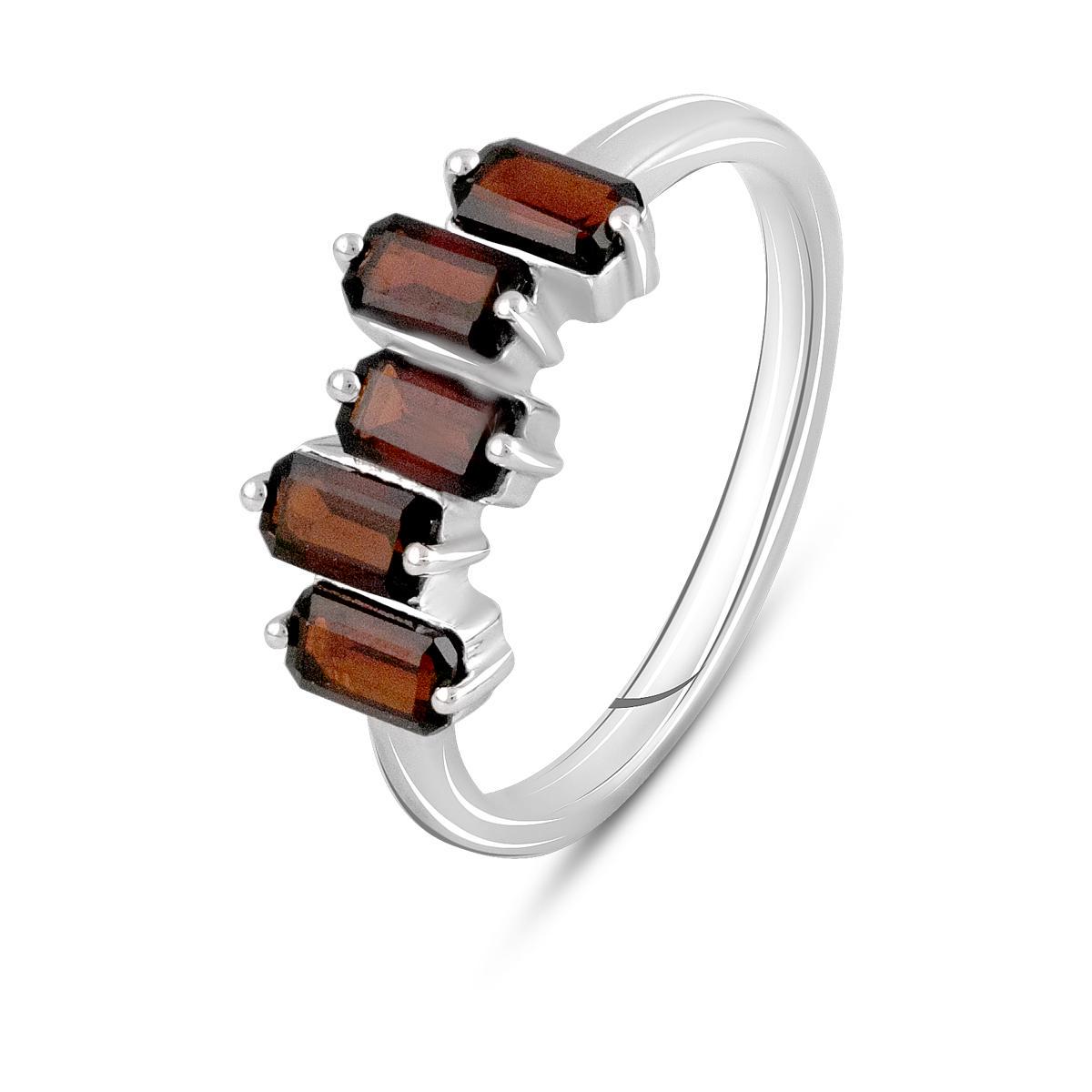 Кольцо серебряное Tiva с натуральным гранатом 1,825 ct 2,71 г р. 18 (2110156)