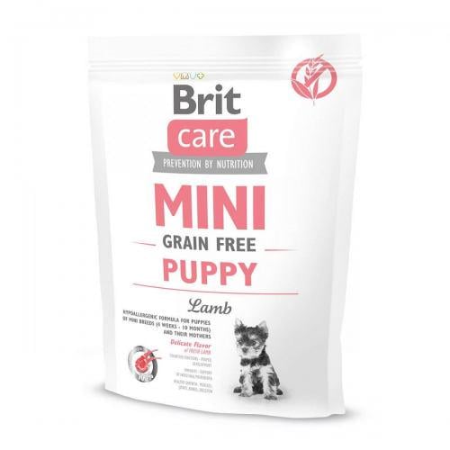 Корм сухой для щенков Brit Care Grain-free Mini Puppy Lamb с ягненком 400 г 170774 (9674)