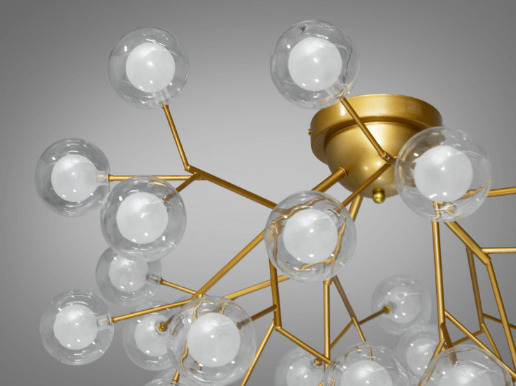 Люстра потолочная Diasha 36 ламп Золотой/Сатин (X887-36B GD) - фото 2