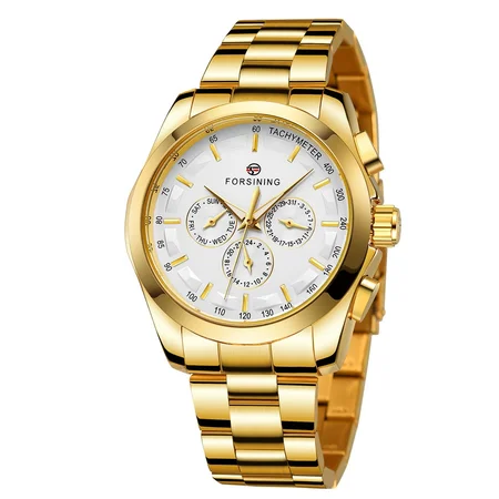 Наручний годинник Forsining 6917 Gold/White