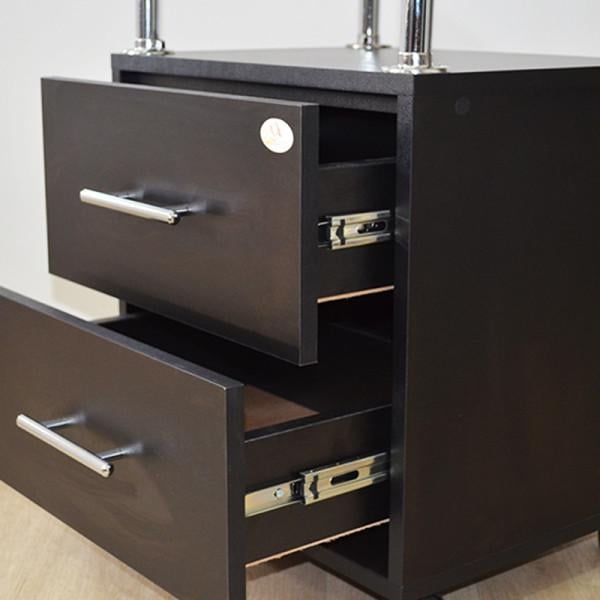 Тележка косметологическая Стандарт 2 Черная (10130(1)) - фото 5