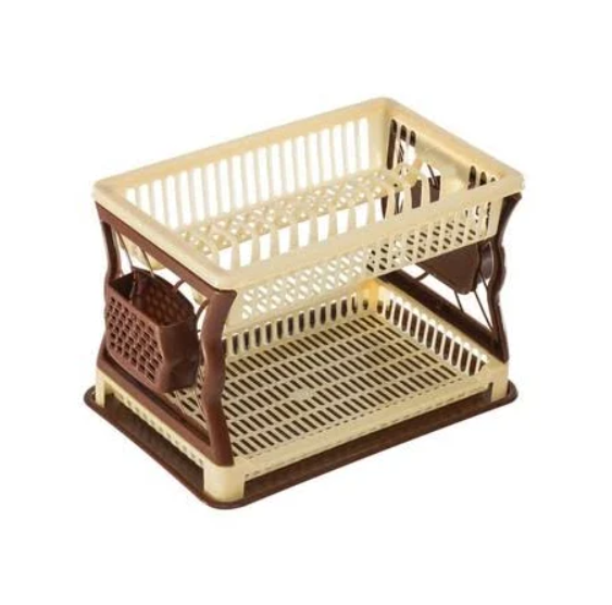 Сушка для посуды R-plastic 60035 двухярусная Коричневый (NA004841) Сушка для посуды R-plastic 60035 двухярусная Коричневый (NA004841)