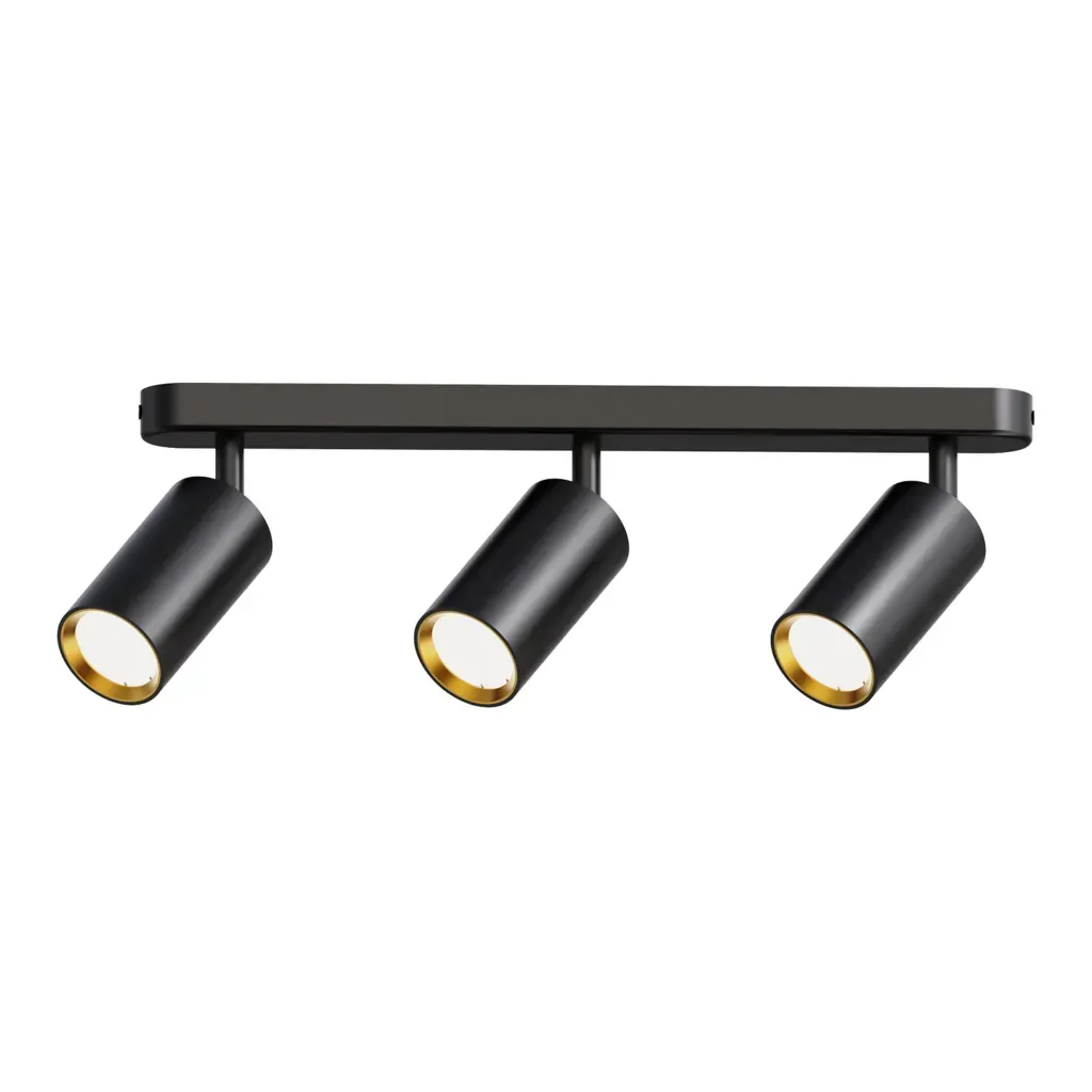 Спот Arte Lamp 4002-3 & Gold GU10 max 3x35 Вт Black (4002-SL-3 & Gold)