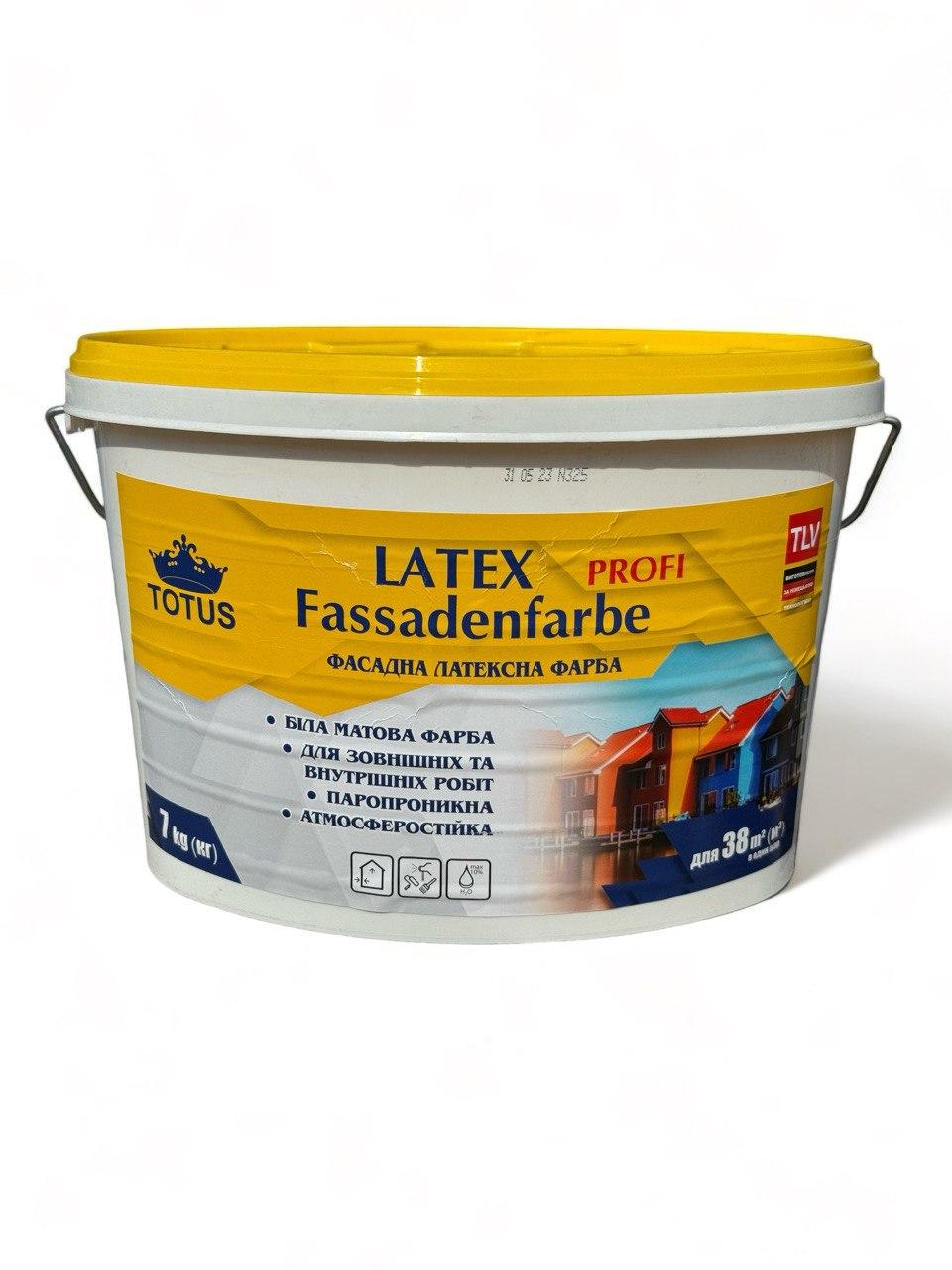 Фарба фасадна Totus Lateх Fassadenfarbe 7 кг (65009451) Фарба фасадна Totus Lateх Fassadenfarbe 7 кг (65009451)
